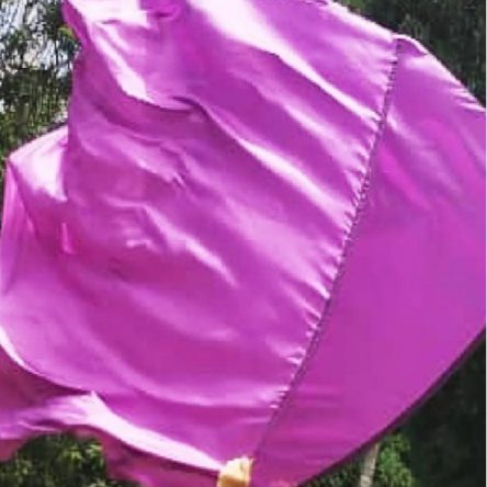 Silk Purple Angelic Quill Flag